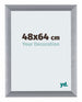 Tucson Aluminium Bilderrahmen 48x64cm Silber Geburstet Vorne Messe | Yourdecoration.de