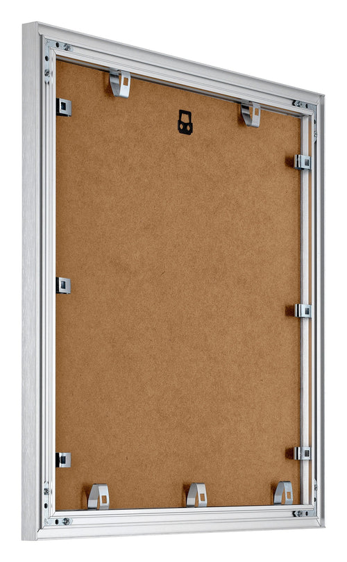 Tucson Aluminium Bilderrahmen 50x50cm Silber Gebürstet Rucksteite Schrag | Yourdecoration.de