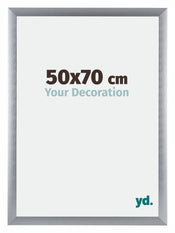 Tucson Aluminium Bilderrahmen 50x70cm Silber Gebürstet Vorne Messe | Yourdecoration.de