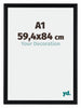 Tucson Aluminium Bilderrahmen 59 4x84cm A1 Schwarz Gebürstet Vorne Messe | Yourdecoration.de