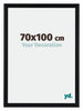 Tucson Aluminium Bilderrahmen 70x100cm Schwarz Gebürstet Vorne Messe | Yourdecoration.de