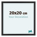 Virginia Aluminium Bilderrahmen 20x20cm Schwarz Vorne Messe | Yourdecoration.de