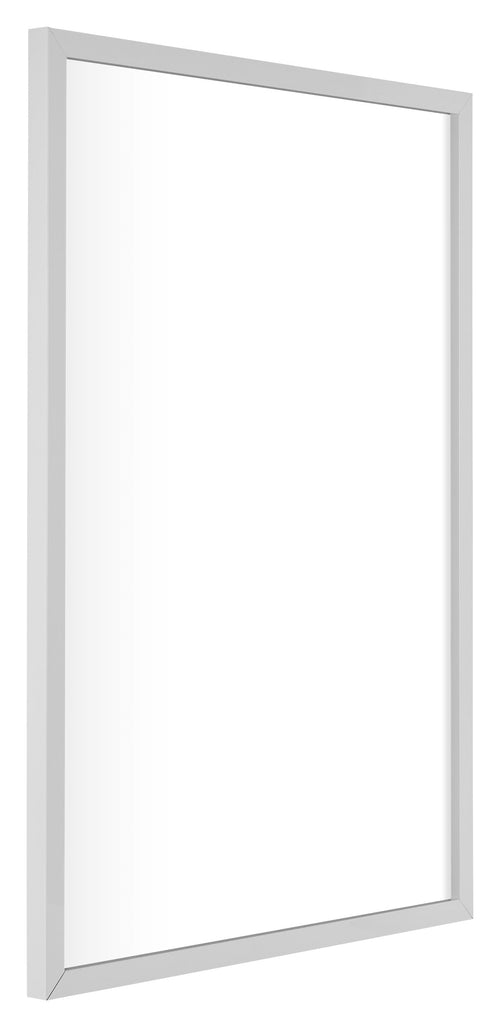 Virginia Aluminium Bilderrahmen 21x30cm Weiss Vorne Schrag | Yourdecoration.de