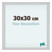 Virginia Aluminium Bilderrahmen 30x30cm Weiss Vorne Messe | Yourdecoration.de