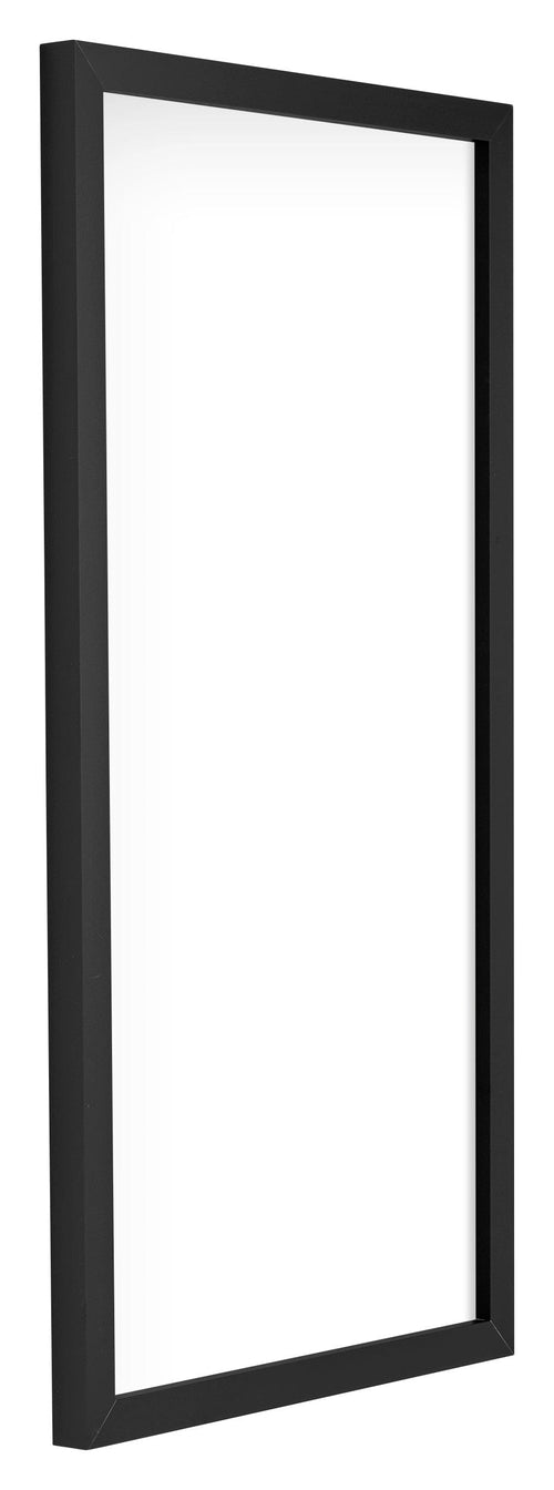 Virginia Aluminium Bilderrahmen 30x60cm Schwarz Vorne Schrag | Yourdecoration.de