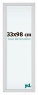 Virginia Aluminium Bilderrahmen 33x98cm Weiss Vorne Messe | Yourdecoration.de