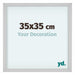 Virginia Aluminium Bilderrahmen 35x35cm Weiss Vorne Messe | Yourdecoration.de