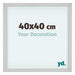 Virginia Aluminium Bilderrahmen 40x40cm Weiss Vorne Messe | Yourdecoration.de