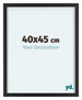 Virginia Aluminium Bilderrahmen 40x45cm Schwarz Vorne Messe | Yourdecoration.de