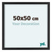 Virginia Aluminium Bilderrahmen 50x50cm Schwarz Vorne Messe | Yourdecoration.de