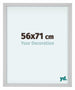 Virginia Aluminium Bilderrahmen 56x71cm Weiss Vorne Messe | Yourdecoration.de