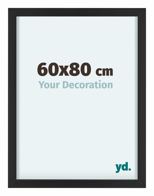 Virginia Aluminium Bilderrahmen 60x80cm Schwarz Vorne Messe | Yourdecoration.de