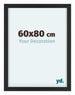 Virginia Aluminium Bilderrahmen 60x80cm Schwarz Vorne Messe | Yourdecoration.de