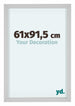 Virginia Aluminium Bilderrahmen 61x91 5cm Weiss Vorne Messe | Yourdecoration.de