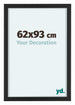 Virginia Aluminium Bilderrahmen 62x93cm Schwarz Vorne Messe | Yourdecoration.de