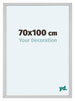 Virginia Aluminium Bilderrahmen 70x100cm Weiss Vorne Messe | Yourdecoration.de
