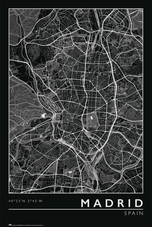 Grupo Erik Gpe5635 Madrid City Map Poster 61x91 5cm | Yourdecoration.de