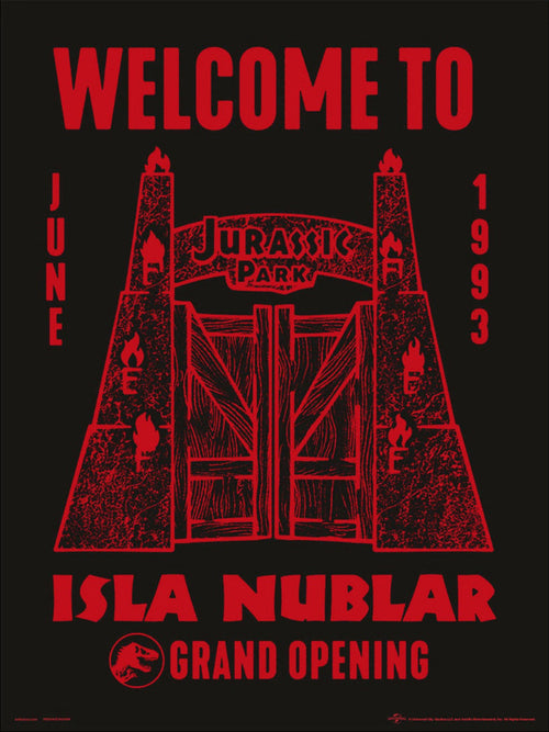 Grupo Erik P30x40cm0454 Jurassic Park Kunstdruk 30x40cm | Yourdecoration.de