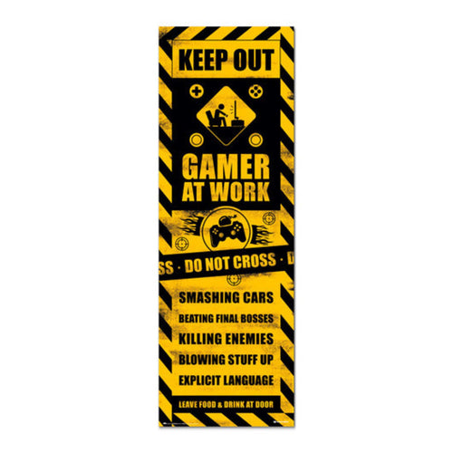 Grupo Erik Ppge8093 Poster Puerta Gameration Gaming Caution | Yourdecoration.de