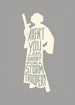 Komar Star Wars Silhouette Quotes Leia Kunstdruck 50x70cm | Yourdecoration.de