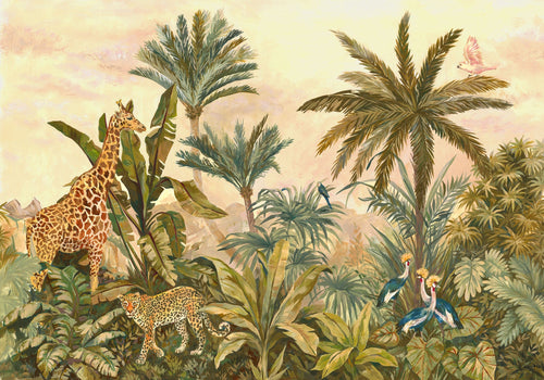 Komar Vlies Fototapete Iax8 0005 Tropical Vintage Garden | Yourdecoration.de