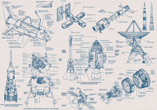 Komar Vlies Fototapete Iax8 0016 Spacecraft Architecture | Yourdecoration.de