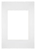 Passe-Partout 20x28cm Karton Weiss Rand Gerade - Vorne | Yourdecoration.de