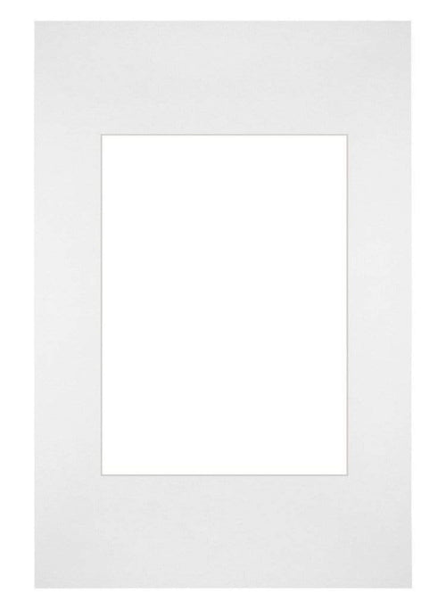 Passe-Partout 20x30cm Karton Weiss Rand Gerade - Vorne | Yourdecoration.de