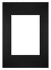 Passe-Partout 21x29,7cm Karton Schwarz Rand Gerade - Vorne | Yourdecoration.de