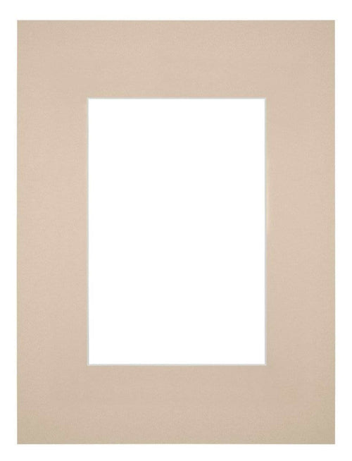 Passepartout 18x24cm Karton Beige Rand Gerade - Vorne | Yourdecoration.de