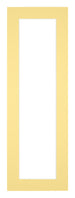 Passepartout 20x60cm Karton Gelb Rand 4cm Gerade - Vorne | Yourdecoration.de