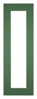 Passepartout 20x60cm Karton Waldgrün Rand 5cm Gerade - Vorne | Yourdecoration.de