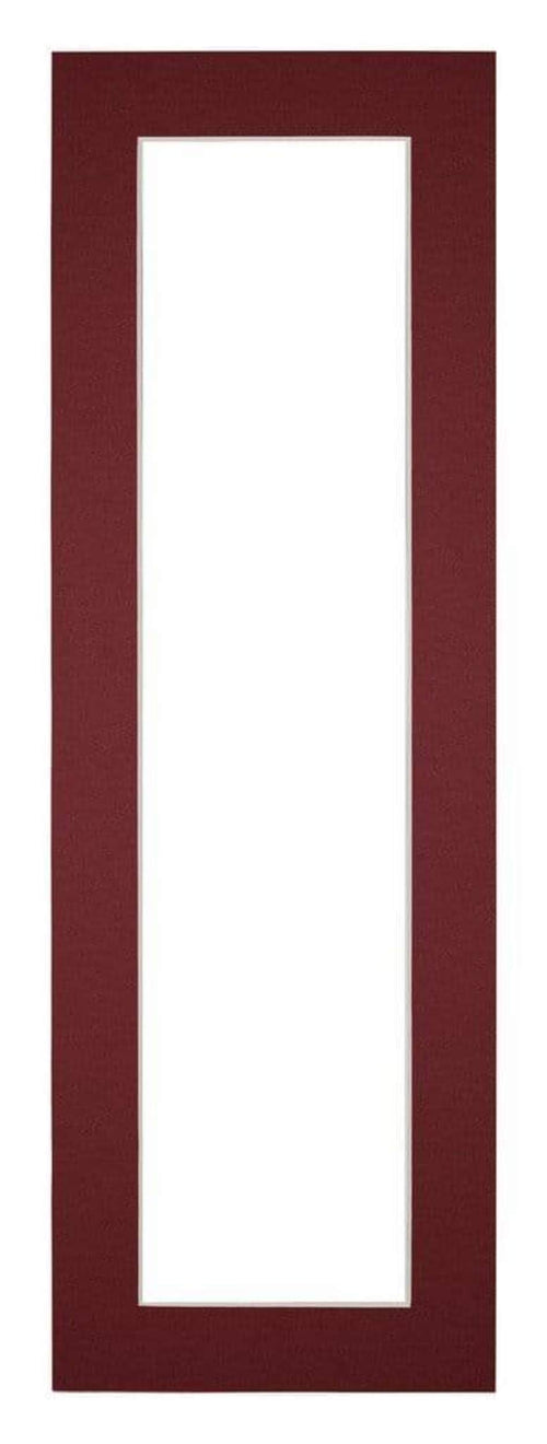 Passepartout 20x60cm Karton Weinrot Rand 4cm Gerade - Vorne | Yourdecoration.de