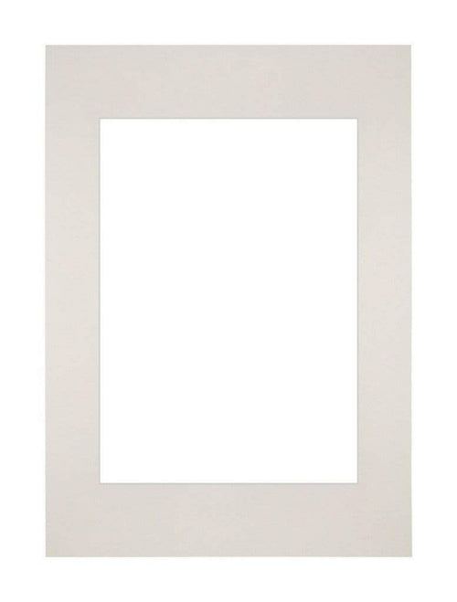 Passepartout 21x29,7cm A4/A5 Karton Hellgrau Rand Gerade - Vorne | Yourdecoration.de