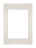 Passepartout 21x29,7cm A4/A5 Karton Hellgrau Rand Gerade - Vorne | Yourdecoration.de