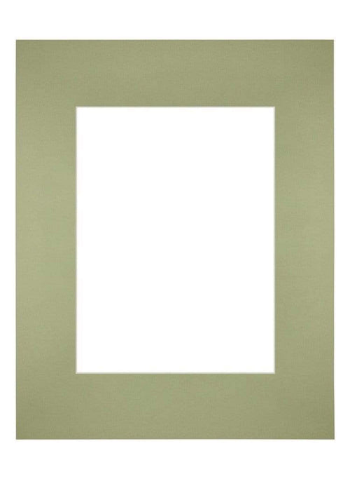 Passepartout 24x30cm Karton Mintgrün Rand Gerade - Vorne | Yourdecoration.de