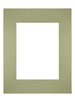 Passepartout 24x30cm Karton Mintgrün Rand Gerade - Vorne | Yourdecoration.de