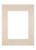 Passepartout 28x35cm Karton Teint Rand Gerade - Vorne | Yourdecoration.de
