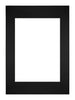 Passepartout 29,7x42cm A3/A4 Karton Schwarz Rand Gerade - Vorne | Yourdecoration.de