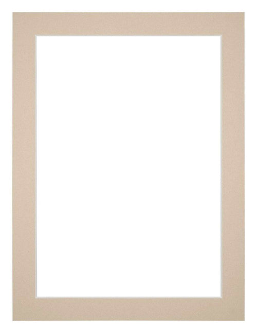 Passepartout 45x60cm Karton Beige Rand 3cm Gerade - Vorne | Yourdecoration.de
