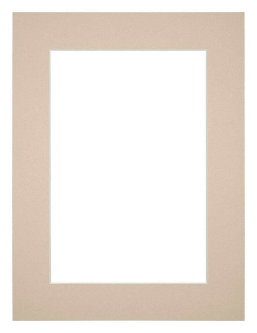 Passepartout 30x40cm Karton Beige Rand 5cm Gerade - Vorne | Yourdecoration.de