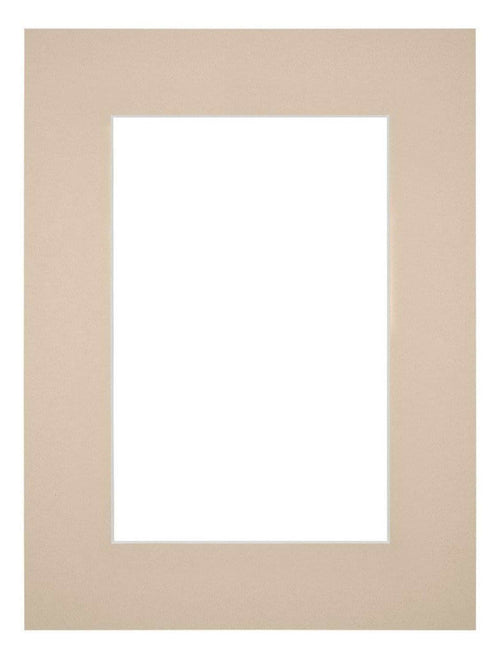 Passepartout 45x60cm Karton Beige Rand 6cm Gerade - Vorne | Yourdecoration.de
