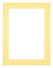 Passepartout 45x60cm Karton Gelb Rand 4cm Gerade - Vorne | Yourdecoration.de