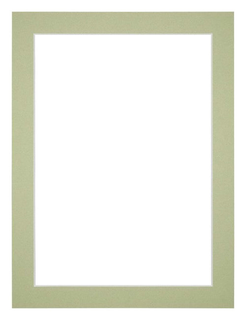 Passepartout 60x80cm Karton Mintgrün Rand 3cm Gerade - Vorne | Yourdecoration.de