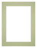 Passepartout 45x60cm Karton Mintgrün Rand 4cm Gerade - Vorne | Yourdecoration.de
