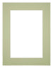 Passepartout 60x80cm Karton Mintgrün Rand 5cm Gerade - Vorne | Yourdecoration.de