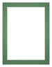 Passepartout 60x80cm Karton Waldgrün Rand 3cm Gerade - Vorne | Yourdecoration.de