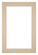 Passepartout 20x30cm Karton Beige Rand 4cm Gerade - Vorne | Yourdecoration.de