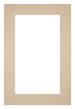 Passepartout 30x45cm Karton Beige Rand 5cm Gerade - Vorne | Yourdecoration.de