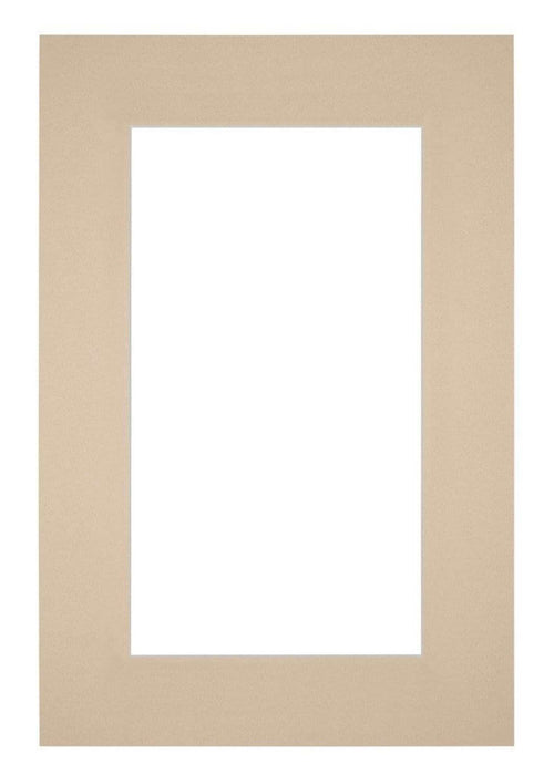 Passepartout 62x93cm Karton Beige Rand 6cm Gerade - Vorne | Yourdecoration.de